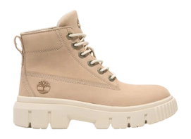 Boots Timberland Women Grayfield Mid Lace Light Beige Nubuck