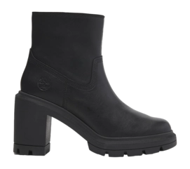Boots Heels Timberland Women Allington Heights Mid Zip Black Full Grain