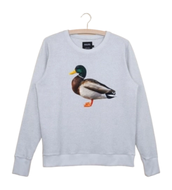 Pullover SNURK Quack! Damen Grau
