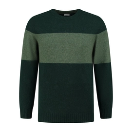 Trui Blue Loop Men Essential Stripe Sweater Forest Green / Dark Green