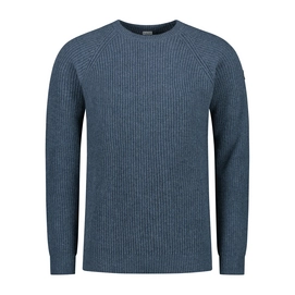 Trui Blue Loop Men Essential Crewe Sweater Sea Blue