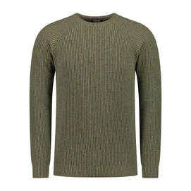 Trui Blue Loop Men Essential Crewe Sweater Mid Green