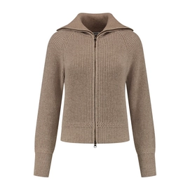 Vest Blue Loop Women Essential Nautic Cardigan Mid Beige