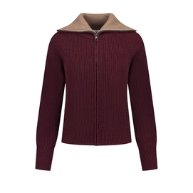 Vest Blue Loop Women Essential Nautic Cardigan Wine