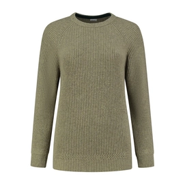 Trui Blue Loop Women Essential Crewe Sweater Light Green