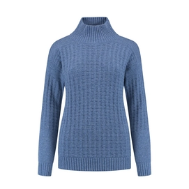 Trui Blue Loop Women Breskens Crewe Sweater Sky Blue
