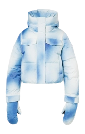 Veste de Ski Goldbergh Femme Ciel Bleu Denim Print