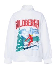 Pull Goldbergh Women La Montagne Col Rond White