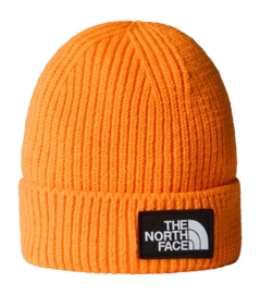 Muts The North Face Unisex TNF Logo Box Cuffed Beanie Regular Regular Digital Orange