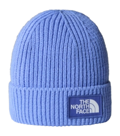Muts The North Face Unisex TNF Logo Box Cuffed Beanie Short Short Virtual Blue / Indigo Plu