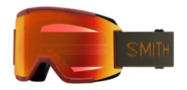 Skibrille Smith Squad ChromaPop Unisex Everyday Red Mirror Ironwood