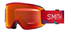 Ski Goggles Smith Unisex Squad S ChromaPop Everyday Red Mirror Crimson A-Maze-Zing