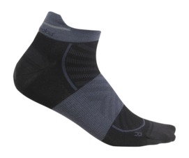 Hardloopsok Icebreaker Men Merino Run+ Ultralight Micro Black/Graphite 24
