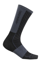 Hardloopsok Icebreaker Men Merino Run+ Ultralight Crew Black/Graphite