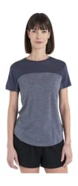 T-Shirt Icebreaker Women Merino 125 Cool-Lite Sphere III SS Colour Block Graphite Heather