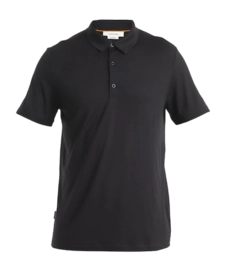 Polo Shirt Shirt Icebreaker Women Merino 150 Tech Lite III SS Black 2024