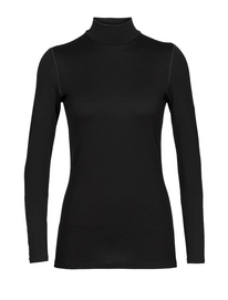Ondershirt Icebreaker Men 260 Tech LS Turtleneck Black 2024