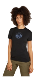 T-Shirt Icebreaker Women Merino 150 Tech Lite III SS Camping Circle Black 2024