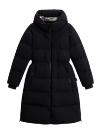Manteau Woolrich Femme Matt Stretch Long Puffer Black