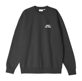 Crewneck Obey Men Obey No One Black 24 Sneaker District COM