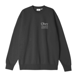 Crewneck Obey Men Obey Studios Black
