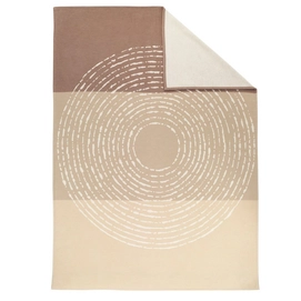 Jacquard Decke Ibena Sorrento Beige Baumwolle