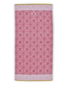 Badlaken Pip Studio Jacquard Check Donker Roze (70 x 140 cm)