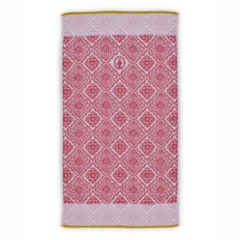 Handdoek Pip Studio Jacquard Check Donker Roze (55 x 100 cm)