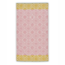 Handdoek Pip Studio Jacquard Check Roze (55 x 100 cm)