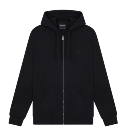 Hoodie Lyle & Scott Men Zip Through Jet Black '24