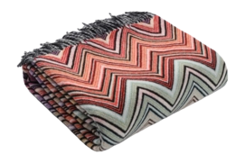 Plaid Missoni Perseo Orange Multicolor