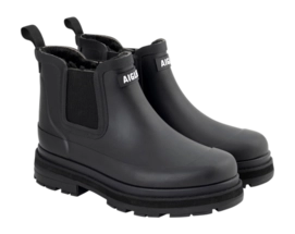 Wellies Aigle Women Soft Rain Fur Black