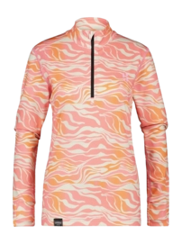 Ski Sweatshirt Poederbaas Women Animal Zebra Pink