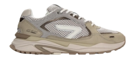 Sneaker HUB Slam M35 Herren Mid Grey Off White Washed Linen Light Bone Almond