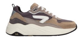 Baskets HUB Femme Glide S43 Dark Night Off White Almond Brown Off White Black