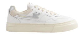 Baskets Stepney Workers Club Women Pearl S-Strike Leather White Silver