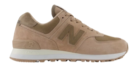 Baskets New Balance Femme WL574HI2 Plat Taupe