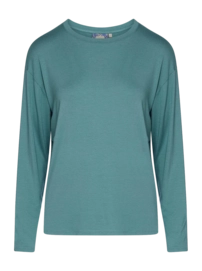 Pyjamashirt Essenza Women Denna Uni Soft Teal