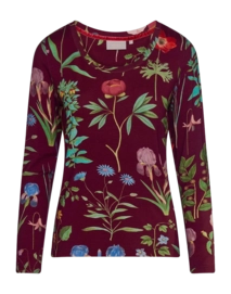 Pyjamashirt Essenza Women Luyza Marigold Burgundy