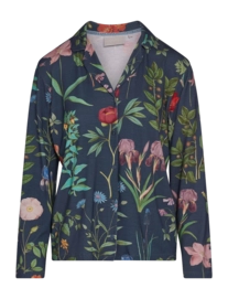 Pyjama Shirt Essenza Damen Elodie Marigold Slate Grey
