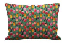 Kussensloop Essenza & Co Tulip Field Grass Green (Percal)