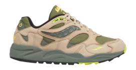 Baskets Saucony Homme Grid Shadow 2 Avocado/Beige