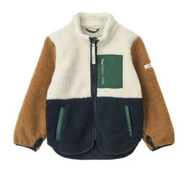 Jacke Liewood Nolan Pile Jacket Kinder Midnight Navy Multi Mix