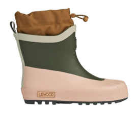 Bottes de Pluie Liewood Enfant Isaac Technical Rainboot Army Brown Multi Mix