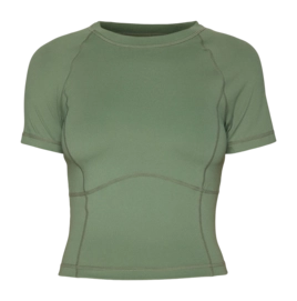 T-Shirt Sweaty Betty Women All Day Active Cropped Umbra Green