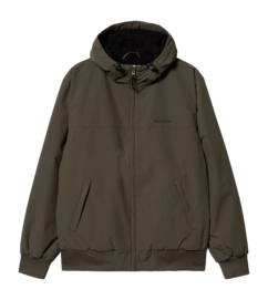 Jacket Carhartt WIP Unisex Hooded Sail Cypress / Black
