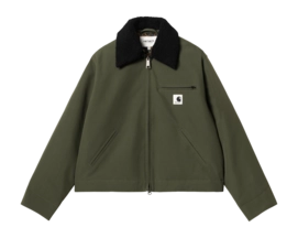 Jacke Carhartt WIP Newkirk Damen Office Green / Camo Leo, Tamarind