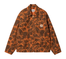 Veste Carhartt WIP Unisexe Duck Detroit Camo Duck, Green / Turmeric
