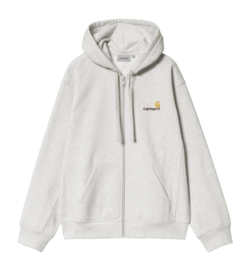 Veste Carhartt WIP Unisexe Hooded American Script Ash Heather