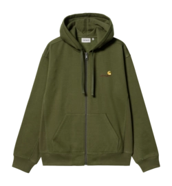 Veste Carhartt WIP Unisexe Hooded American Script Tarragon